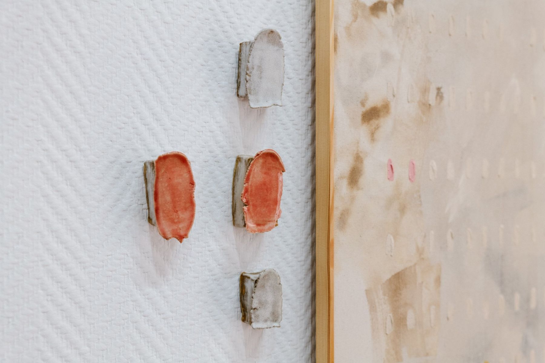 Ceramic wall pieces, detail